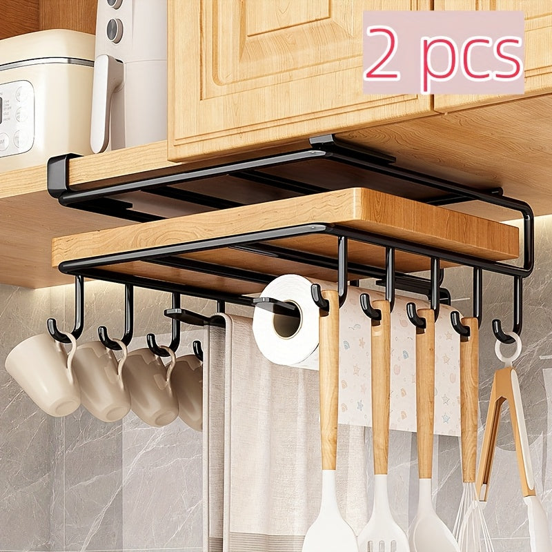 2 dona zanglamaydigan po'latdan yasalgan devorga o'rnatiladigan shkaf eshigi saqlash qismi, oson o'rnatish, oshxona va hammom uchun tashkilotchi