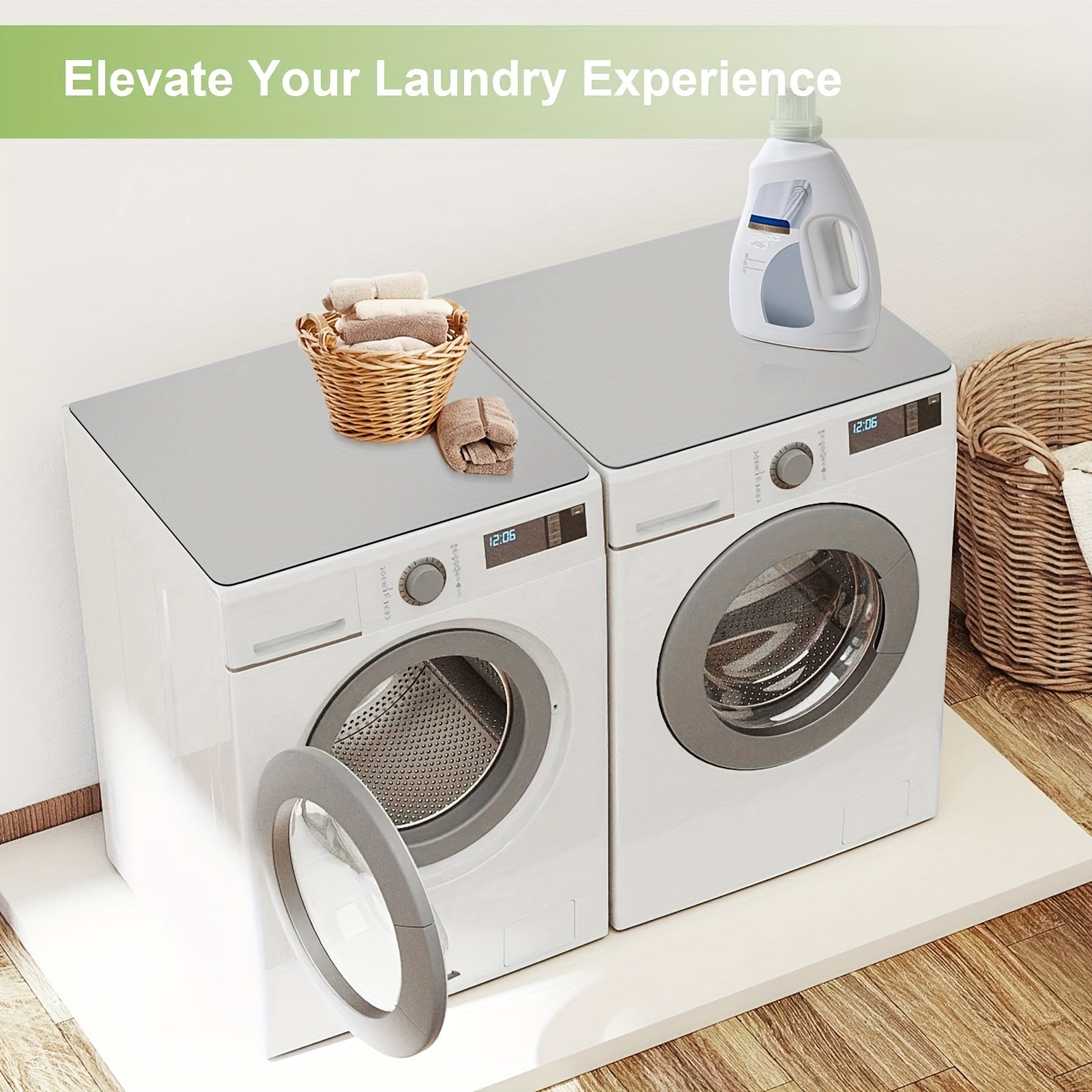 Laundry Appliance Protector Mat Dryer Washer Cover 50x60cm Absorbent Quick Dry