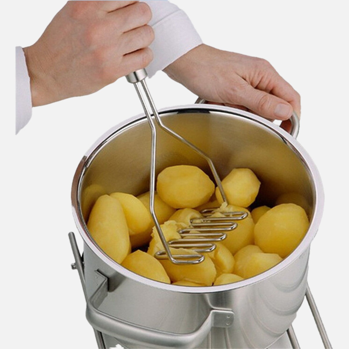 Pasapurés de acero inoxidable para patatas utensilio de cocina herramienta duradera