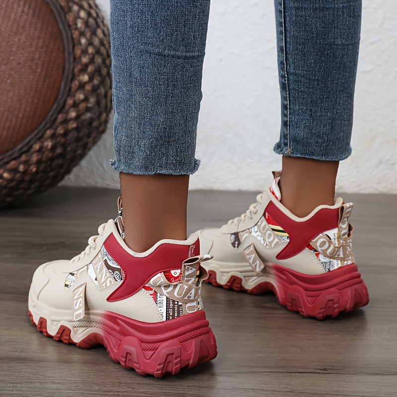 Women's Breathable Low-Top Casual Sneakers with Cushioned Sole for Running and Hiking