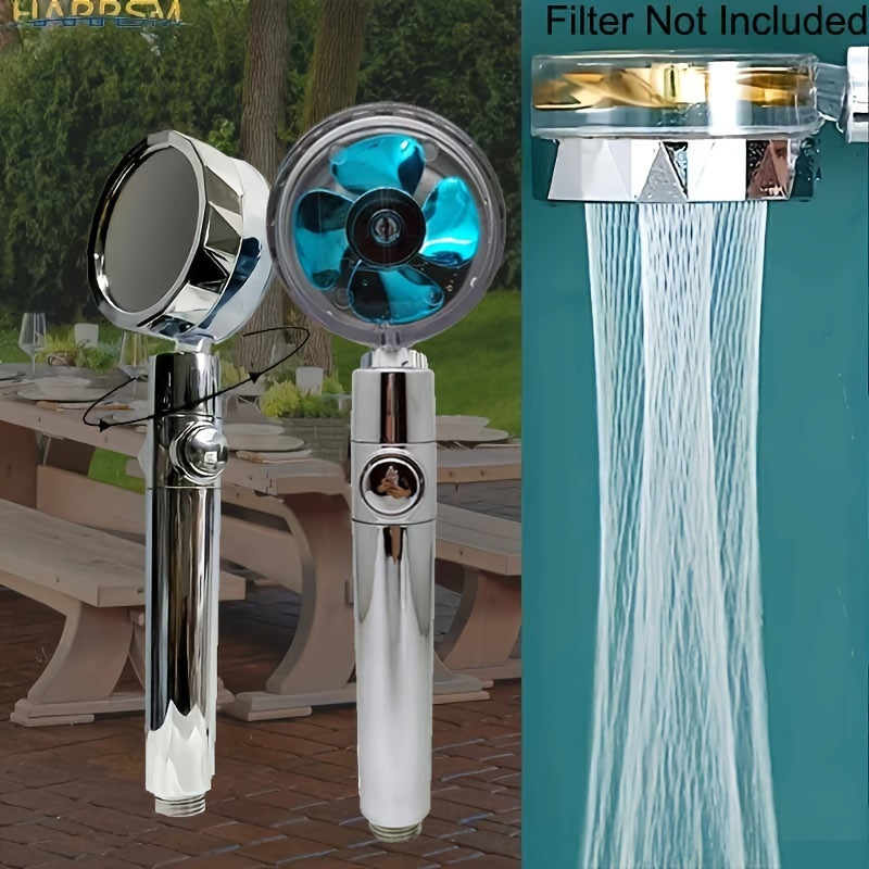 High Pressure Turbo Shower Head with Water Saving Filter for Bathroom and RV