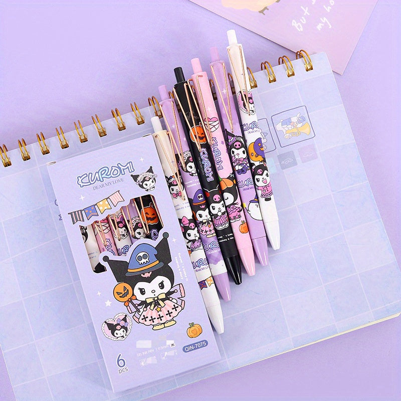 Gel Pen Set with Bright Metal Clip Ergonomic Design Black Ink for Office and Creative Use