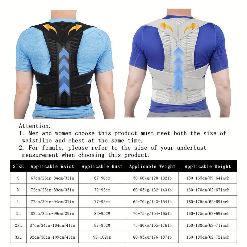 Neoprene Waist Support Brace for Men and Women Breathable Mesh Posture Corrector Sports Style