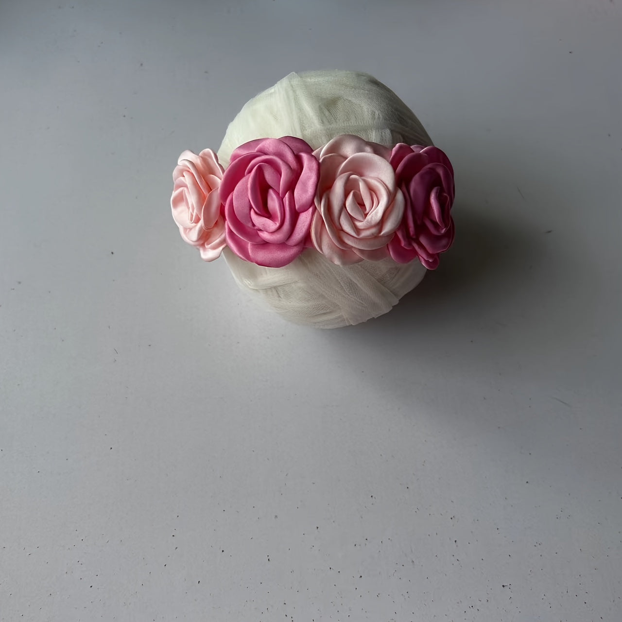 Baby Girl Pink Ballet Skirt Set with Floral Headband for Festive Occasions