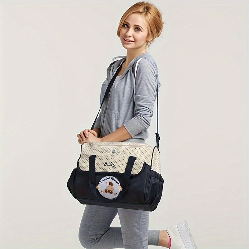 Diaper Bag Waterproof Cartoon Design Large Capacity Mom Bag for Travel and Gifts