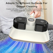 JKuoo yangilangan ikki motorli qo'l vakuumi, 3-in-1 chang qurtlarini olib tashlovchi, 100W/8000Pa kuchli so'rish, LED raqamli ko'rsatkich va turli yuzalar uchun 6000mAh batareya.