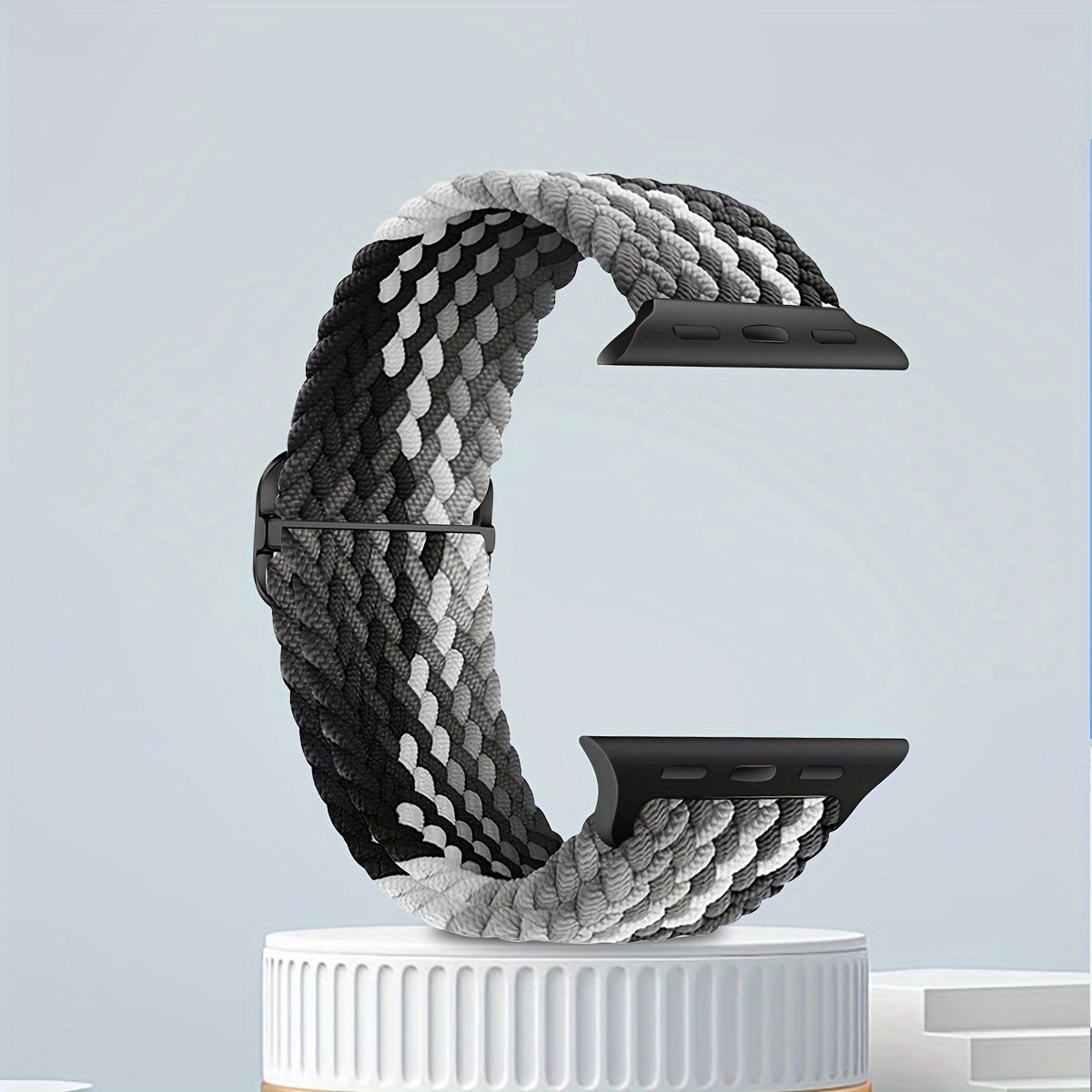 Breathable Nylon Apple Watch Band Pink with Golden Buckle for Series 1-9 SE Ultra