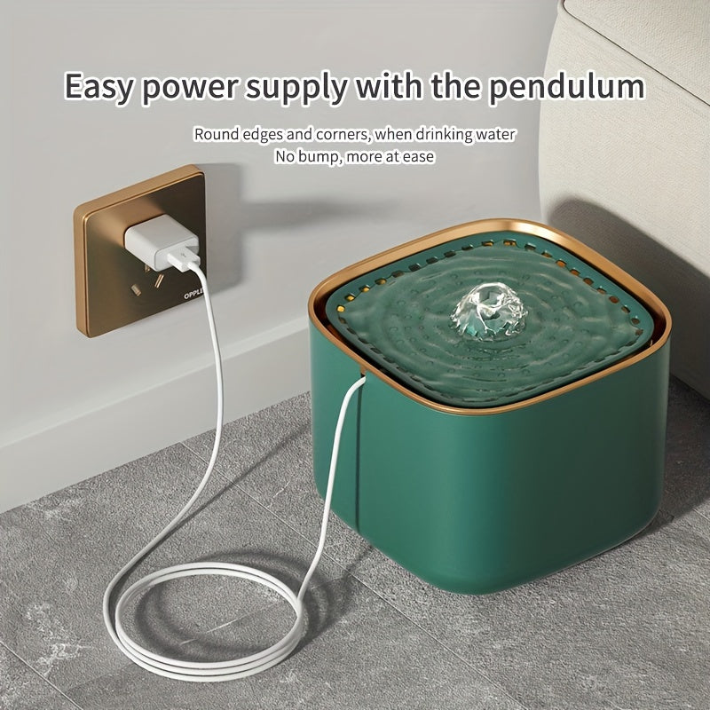 3L Automatic Cat Water Fountain USB Electric Dispenser with LED Light and Replacement Filters