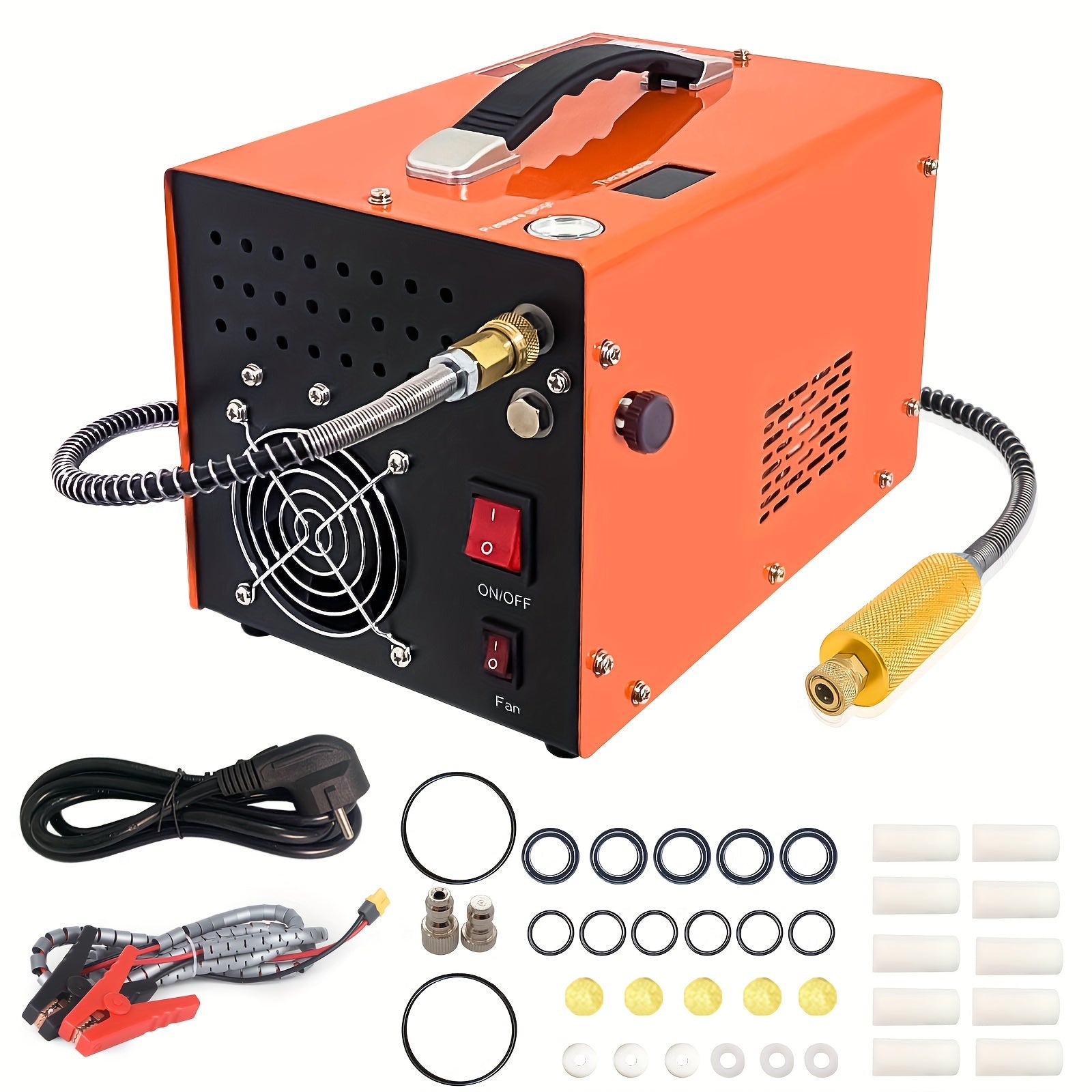 Portable Air Compressor for Mini Submersible Bottles 4500Psi Fan-Cooled 220V