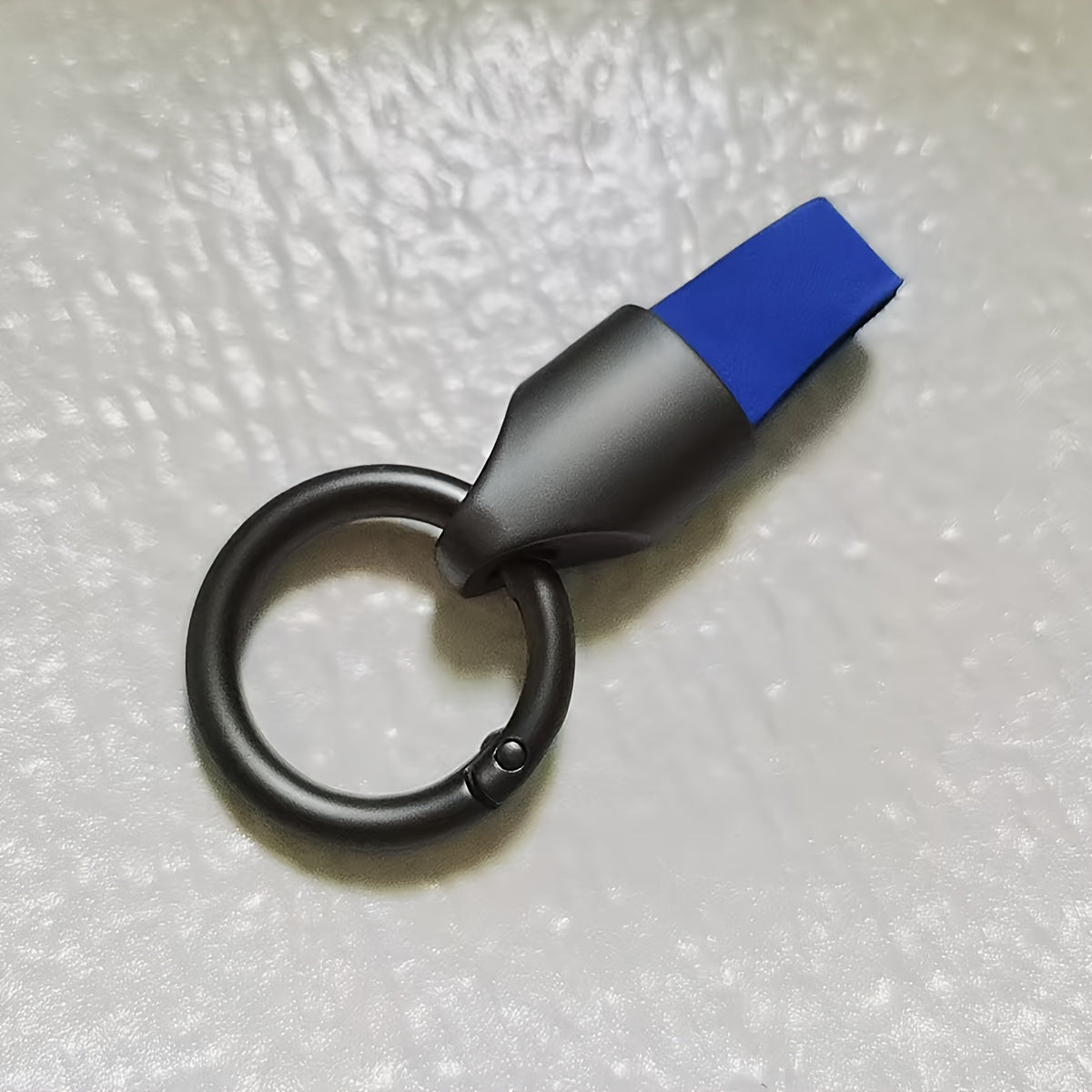 Genuine Leather Key Holder Zinc Alloy Car Keychain Short Anti-Lost Key Ring