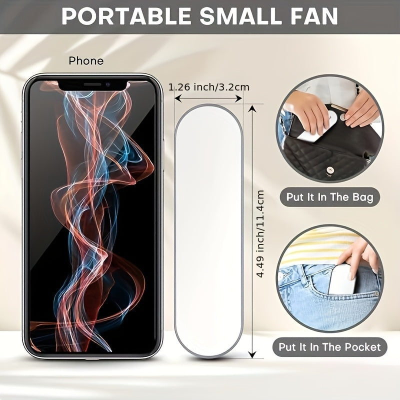 Oʻzini yopadigan elektr fan portativ USB qayta zaryadlanadigan ikki tezlikli ichki va tashqi foydalanish uchun