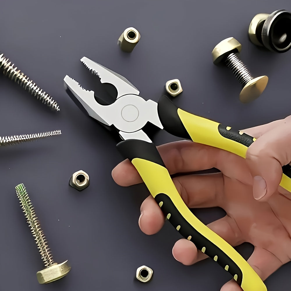 Juego de 3 alicates de acero de grado industrial, kit de herramientas multifuncionales para electricistas