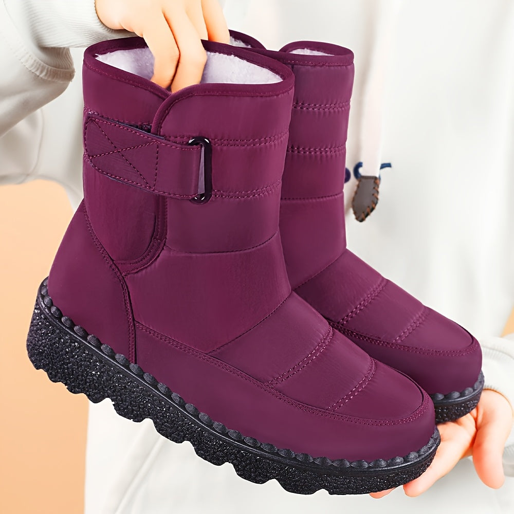 Women's Winter Snow Boots High-Top Slip-Resistant Plush Warm