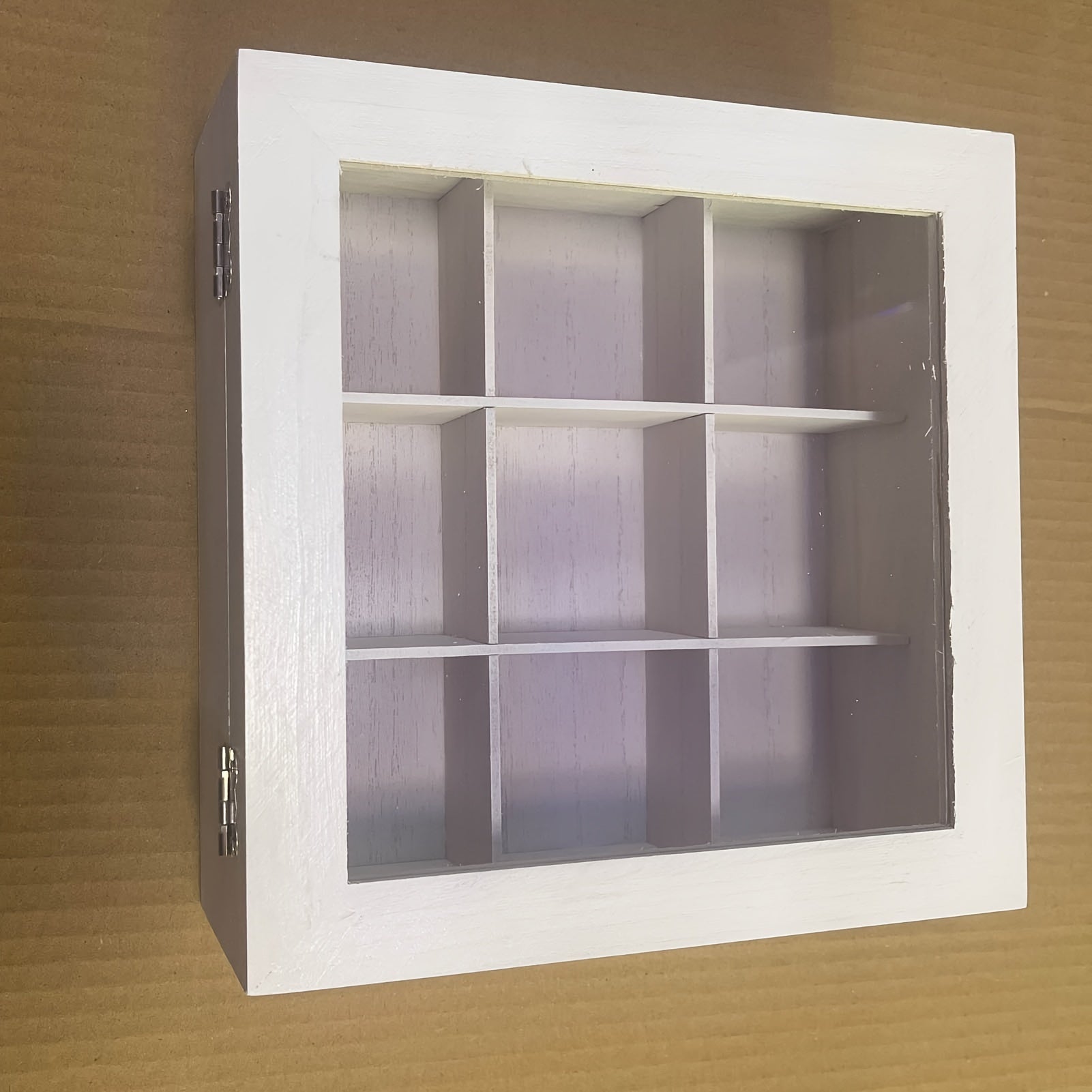 Black Wooden Tea and Jewelry Storage Box with Drawer and Lid