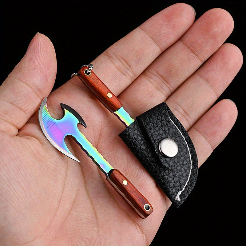 Men's Outdoor Keychain Tool Mini EDC Knife Small Kitchen Use Compact Black
