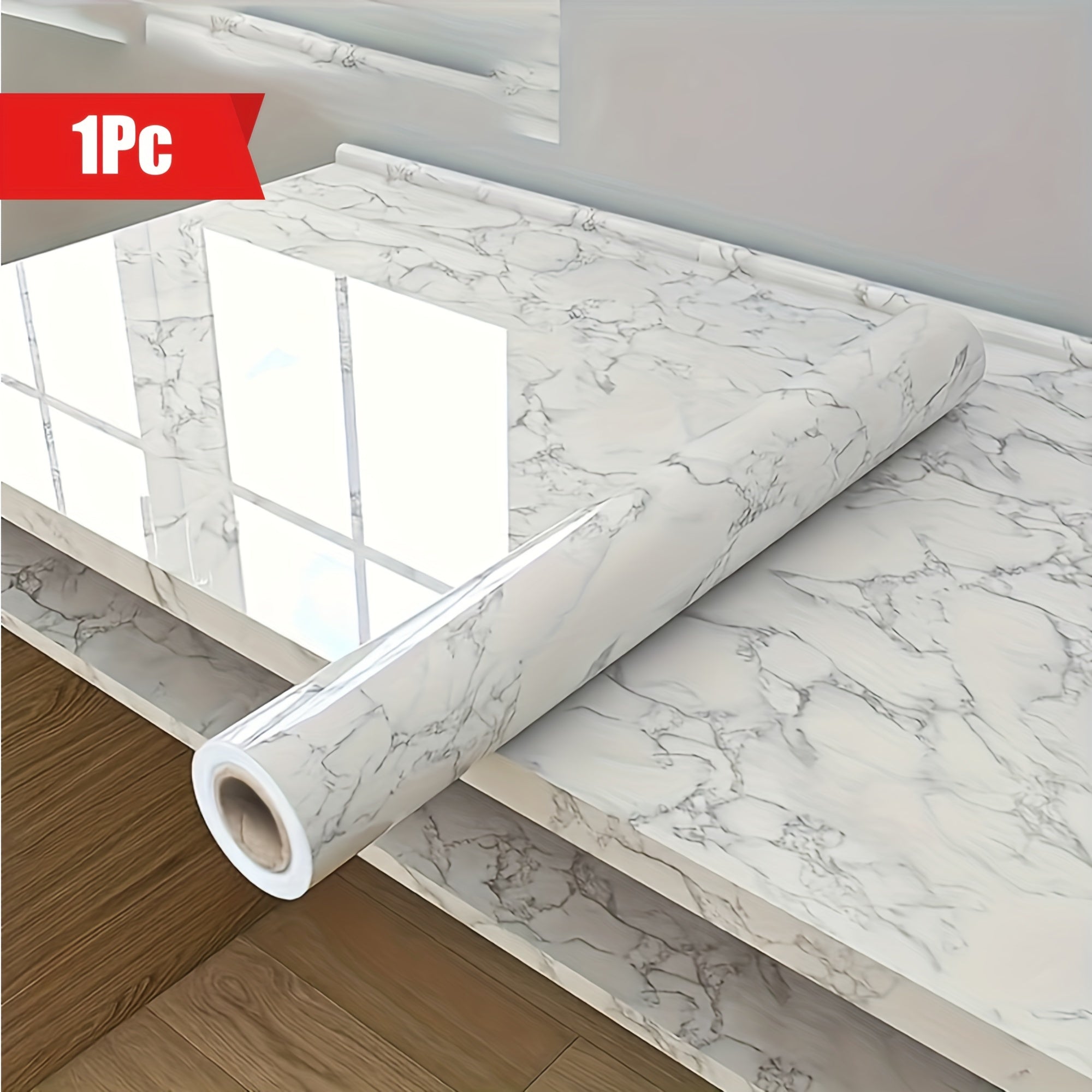 Waterproof Marble Pattern Wall Sticker Self-Adhesive Kitchen Bathroom Decor