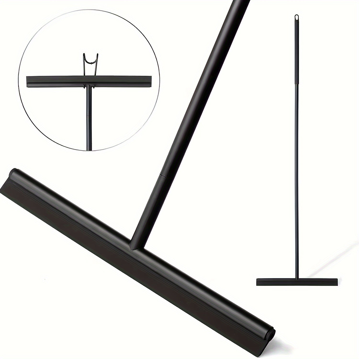 Stainless Steel Floor Squeegee with Extendable Handle, Multi-Purpose Cleaning Tool