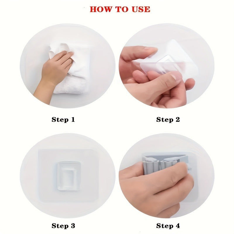 1 dona oson o'rnatiladigan mop ushlagich, mustahkam devor qopqog'i bilan hammom va oshxona uchun, chidamli plastikdan tayyorlangan.