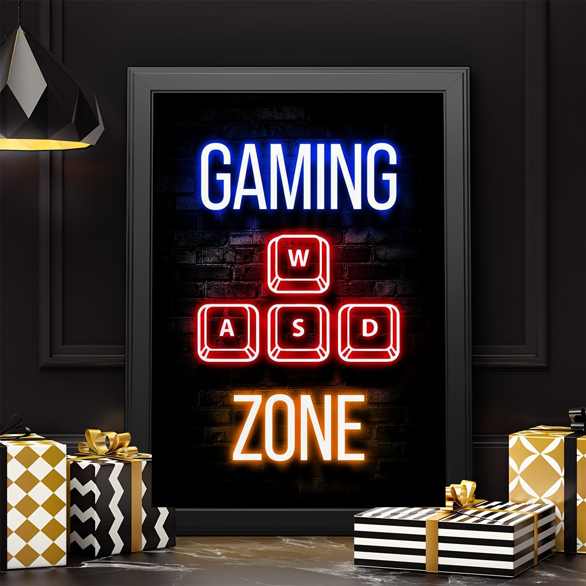 Juego de 6 posters de pared con citas de videojuegos de estilo neón moderno, tamaño A4 11.4x8.3 pulgadas, decoración para habitación