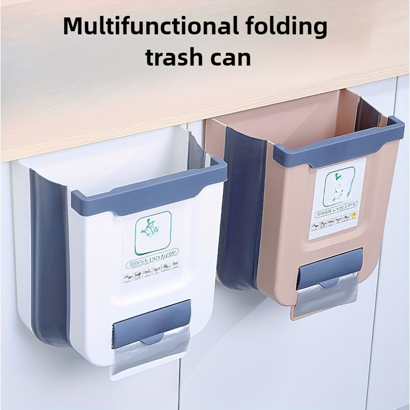 Складной пластиковый автомобильный мусорный бак настенный, подвесной, для кухни и ванной