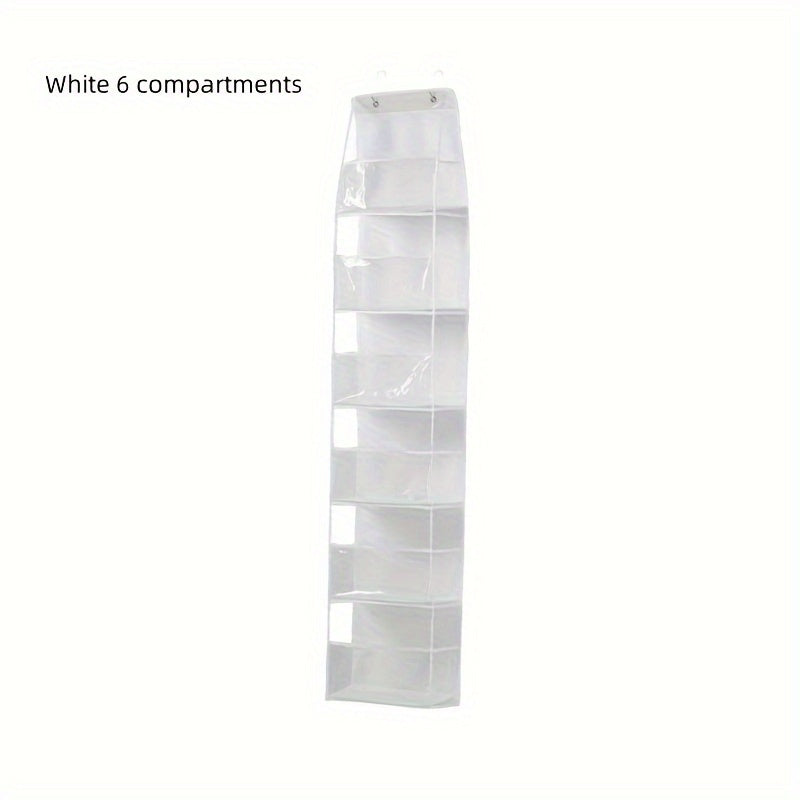 Multifunctional Storage Baskets Set with Transparent PVC Hanging Baskets for Kitchen Closet Organizing