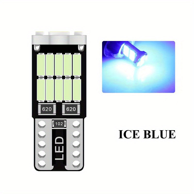 10pcs LED T10 W5W 194 501 Car Interior License Plate Signal Parking Lights