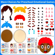 Children's Social and Emotional Learning Activities Kit with Facial Expression Games for Preschool Ages 3 and Up