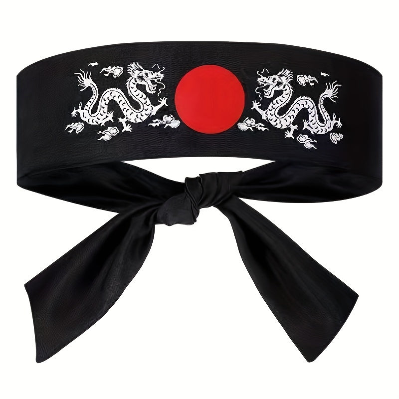 Cotton Knit Headband for Sushi Chefs and Karate Enthusiasts, Breathable, Adjustable
