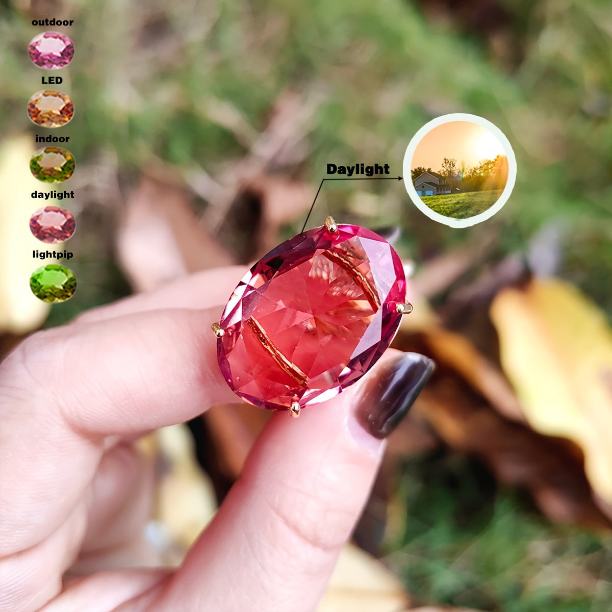 Turkcha rang o'zgartiradigan Sudanite uzuk oval sozlanadigan mis banti ayollar zargarlik buyumlari barcha mavsum moda aksessuari