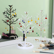 Acacia Bird Tree Jewelry Organizer for Necklaces Bracelets Earrings Rings with Key and Mask Storage