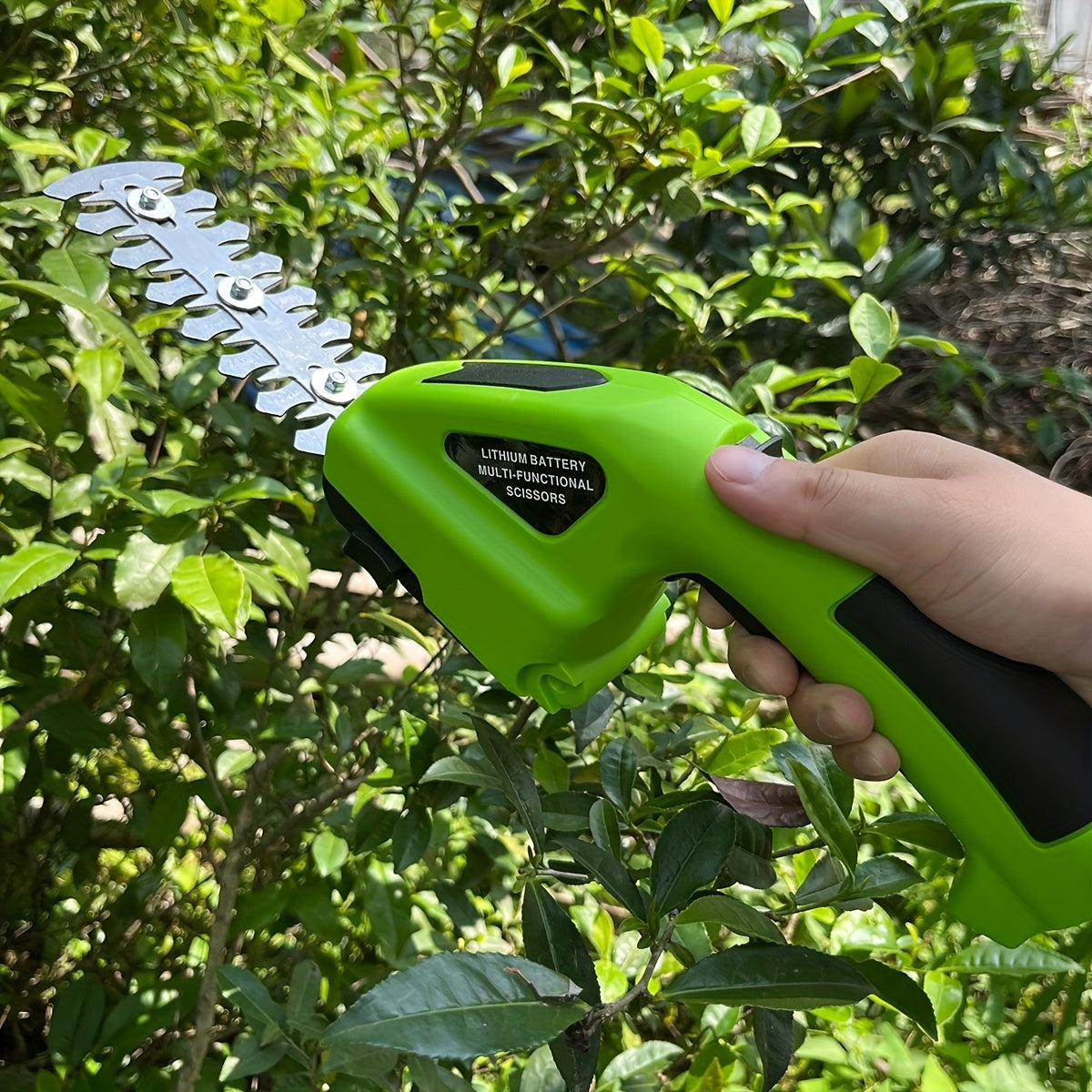 Electric 2-in-1 Hedge Trimmer and Pruning Shears Rechargeable Battery