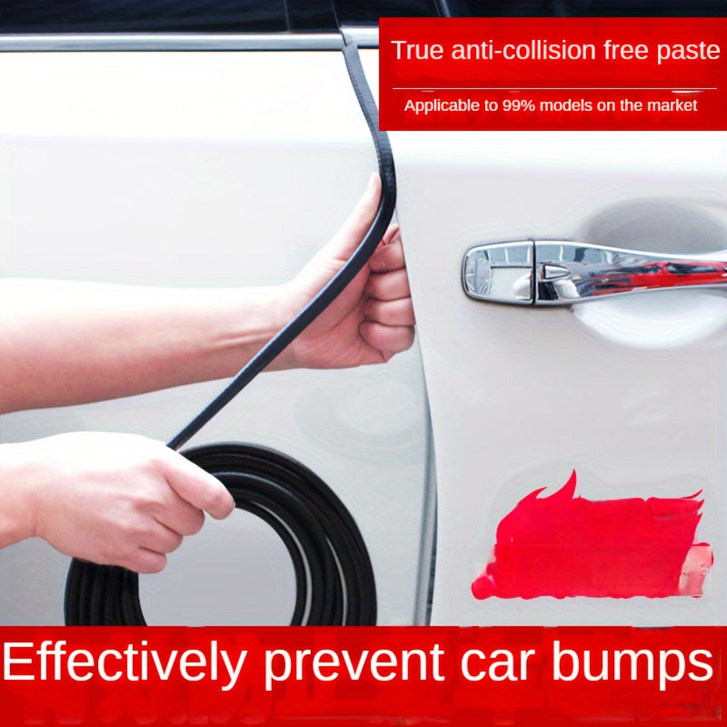5m PVC Avtomobil eshigi chetini himoya qilish uchun qoplama chizig'i, universal moslik, to'qnashuvga qarshi, ovozli, changga qarshi