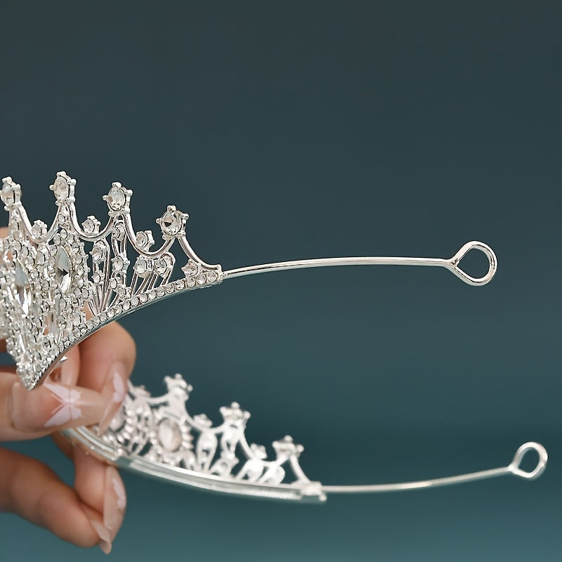 Girls Gold Tiara Hair Accessory for Birthday Celebration