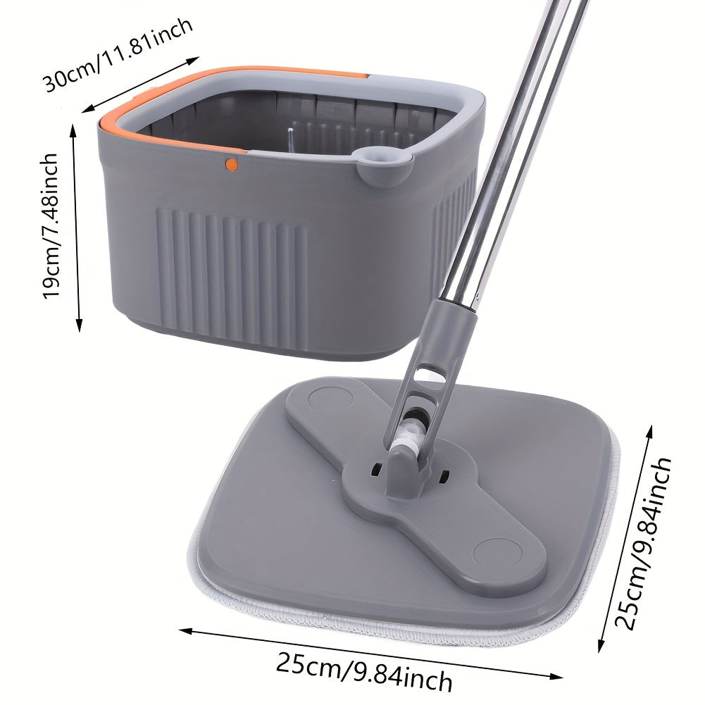 Hands-Free Wash Mop with Automatic Water Separation and 360° Rotating Head