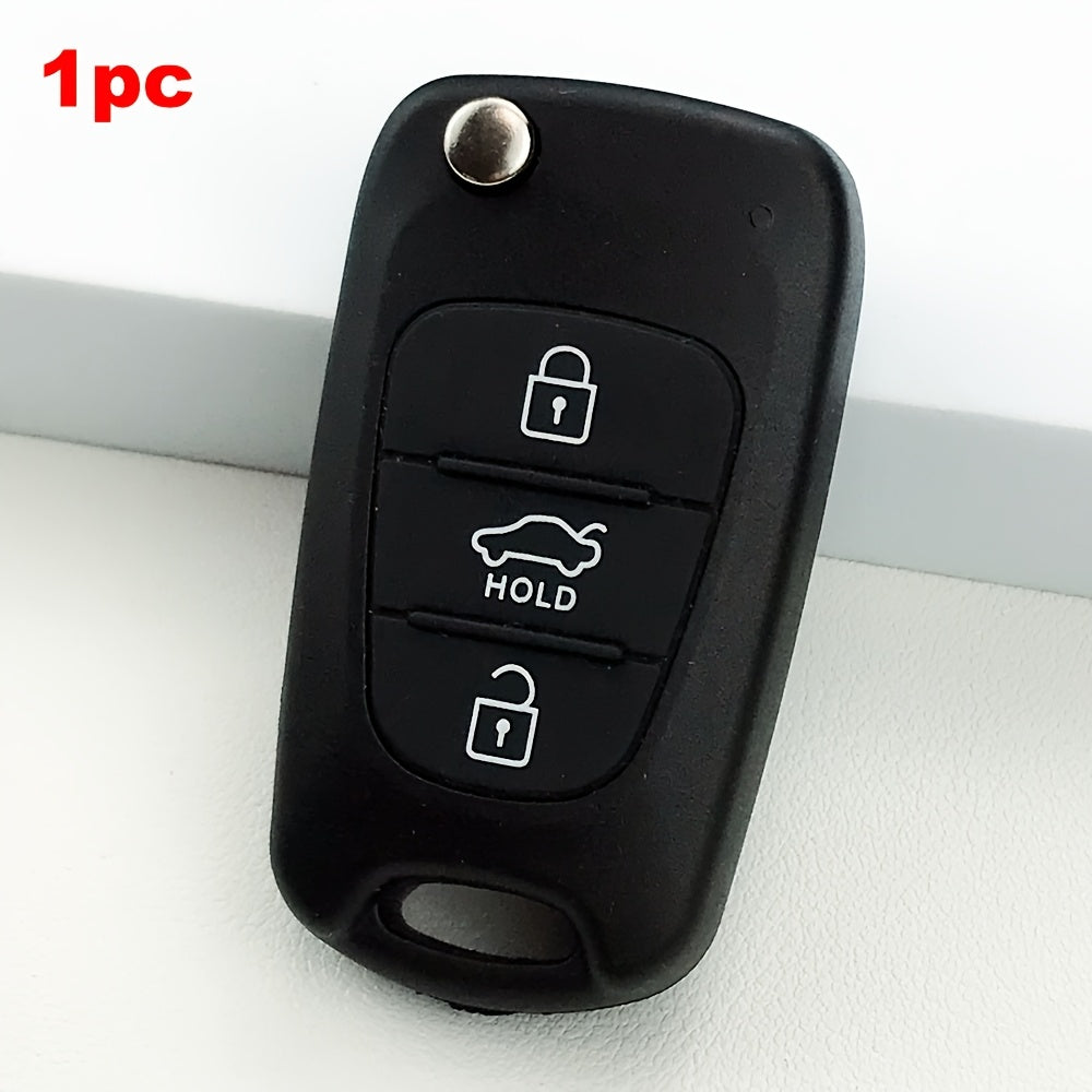 Car Remote Key Cover Flip Folding 3 Buttons Protective Shell for SUV Sedan