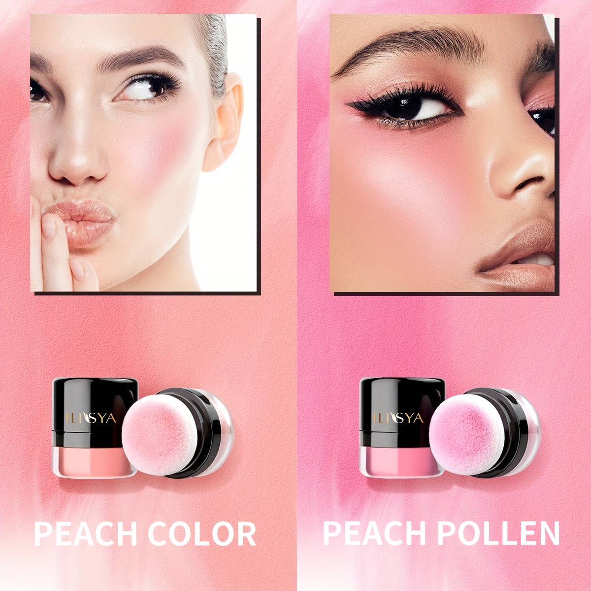 Soft Face Blusher Powder Cheek Rouge for Nourishing Nude Makeup