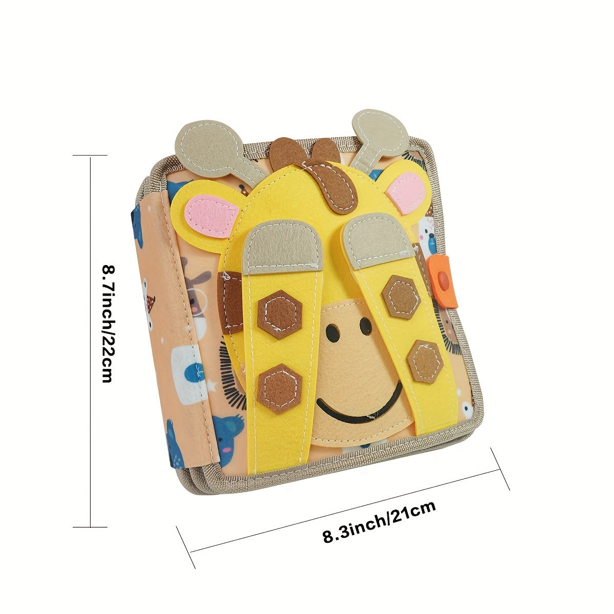 Educational Wooden Busy Board Toys for Early Childhood Development Interactive 3D Cloth Book Fine Motor Skills Travel Gift