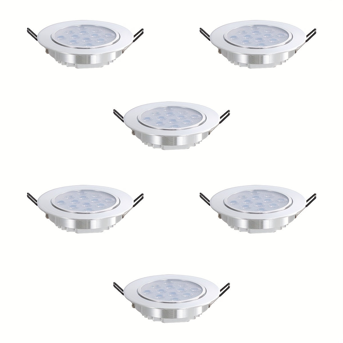 Recessed LED Ceiling Lights 3W 7W 12W Energy-Efficient Metal Panel for Office Hotel Mall Home