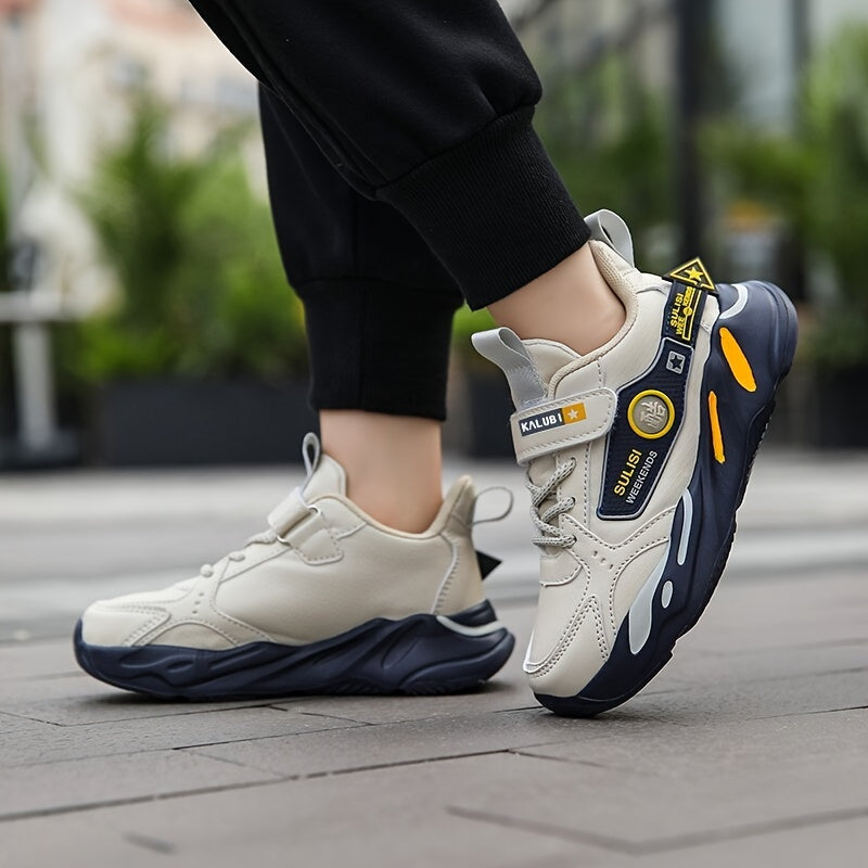 Kids Waterproof Sports Shoes for Boys Autumn Winter EVA Sole Casual Sneakers