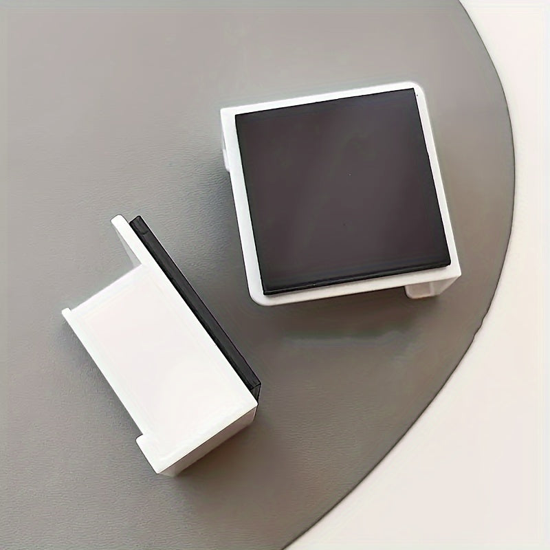 Juego de 2 soportes de plástico para teléfono y tableta de pared con adhesivo, sin taladro, que ahorra espacio