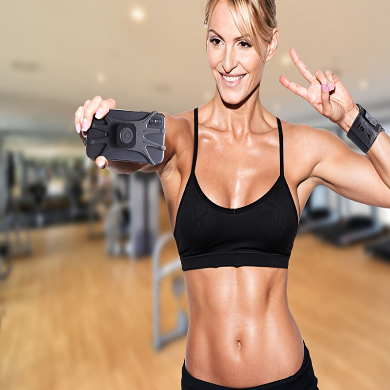 Wrist Phone Holder with Detachable Design 360° Rotation for 4.7-6.5 Inch Smartphones and Keychain Arm Band