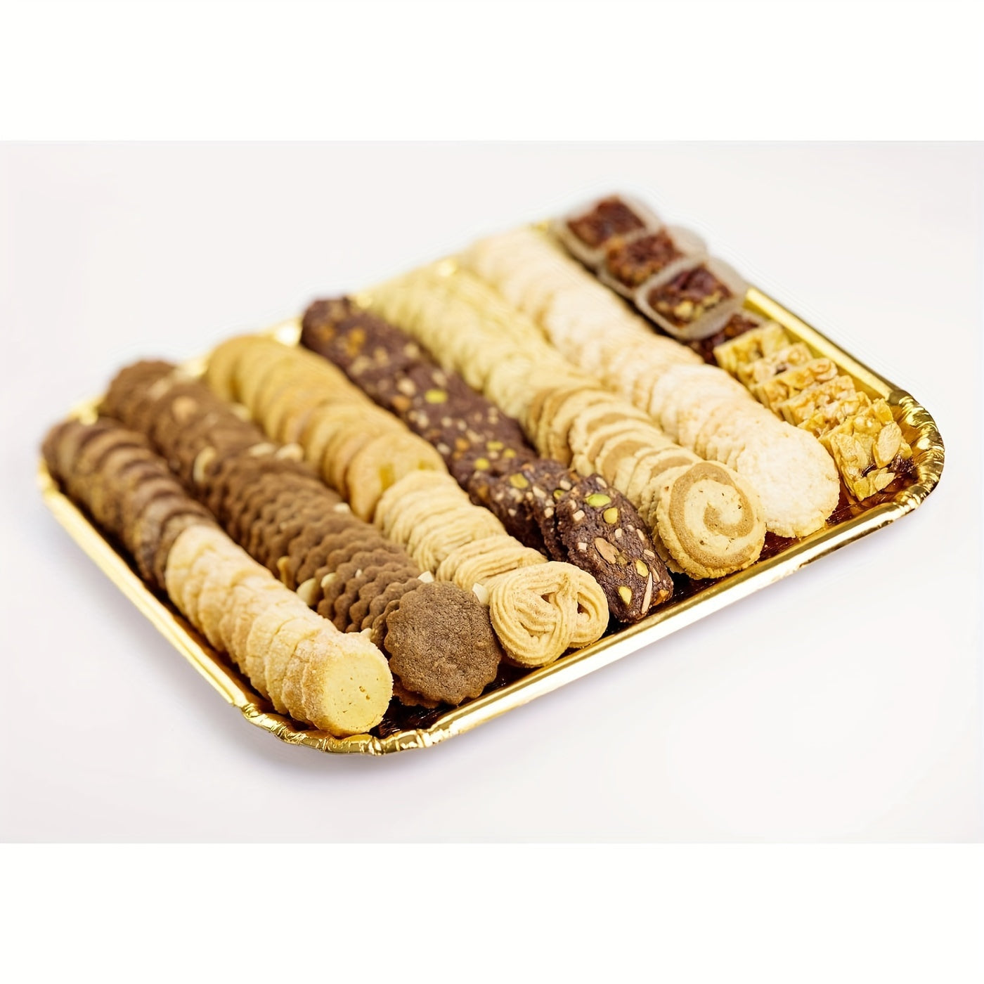 Golden Rectangle Cake Boards 10 Pack Heavy Duty Greaseproof Dessert Trays