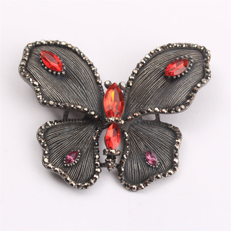 Elegant Butterfly Brooch Rhinestone Jewelry Pin for Women Gift Accessories