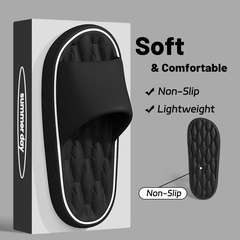 Unisex EVA Slippers with Non-Slip Thick Sole and Round Toe for Indoor Hiking and Daily Use