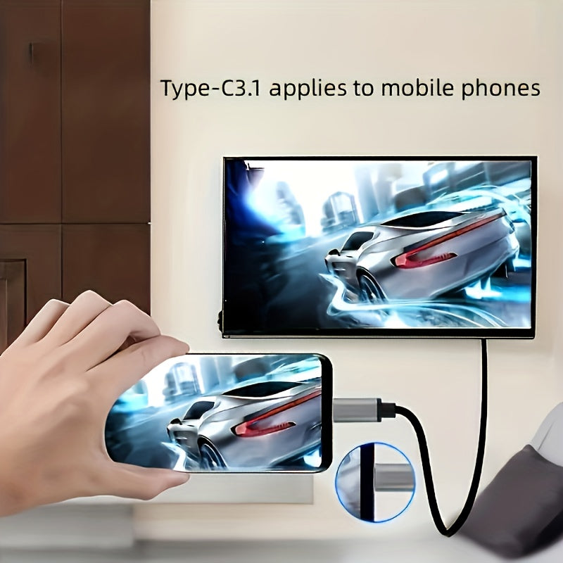 4K USB-C to HDMI Adapter for Mobile Phone, Laptop, Tablet Screen Mirroring