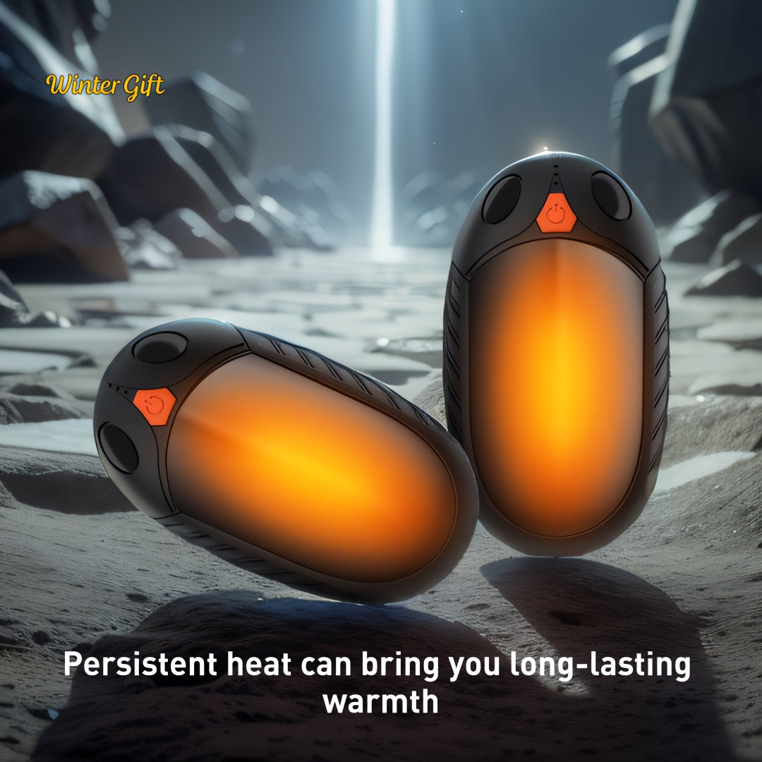 Rechargeable Hand Warmer Pocket Heater Double-Sided Warmth for Winter Camping