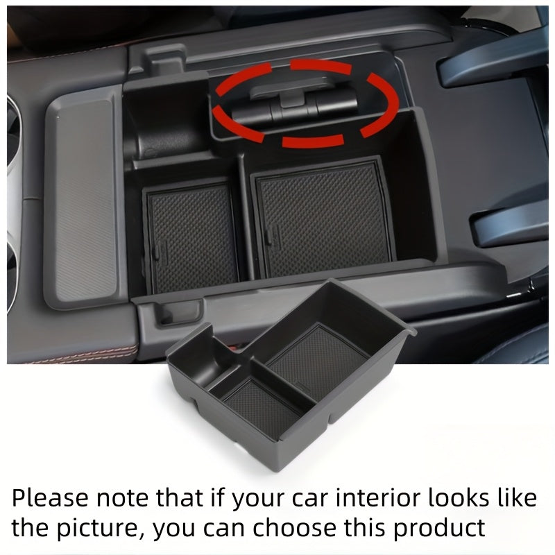 Right-Hand Drive Center Console Storage Box ABS Plastic for Seat Belt Buckle, Middle Armrest