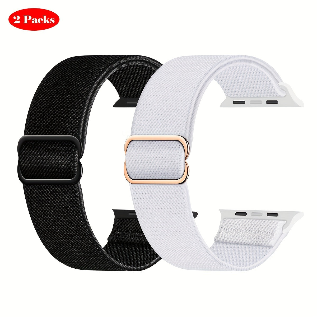 Stretchy Nylon Solo Loop Bands for Apple Watch Ultra 2 and Series 9/8/7/6/5/4/3/2/1 SE Men Women