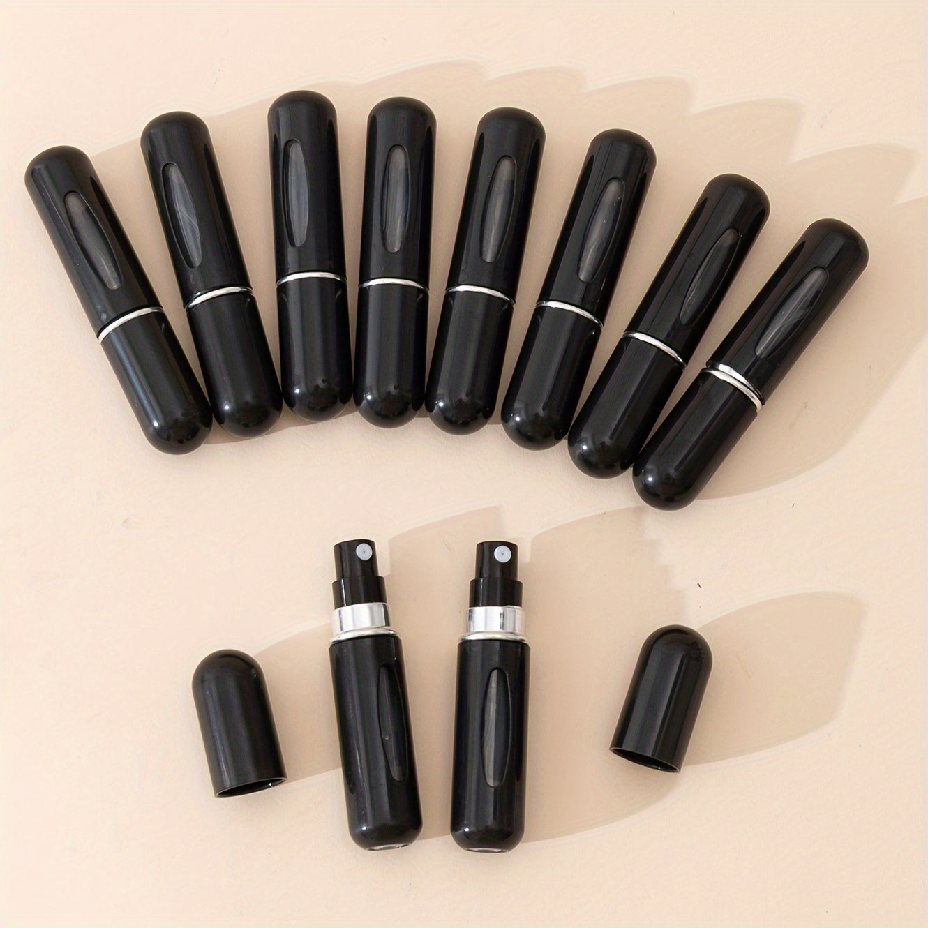10 Pack 5ml Portable Perfume Atomizers Refillable Spray Bottles for Travel Oil Cologne