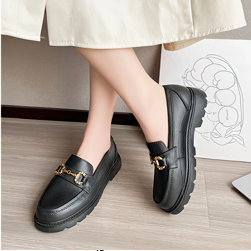 Women's Slip-On Loafers Breathable TPU Summer Shoes Black Beige White